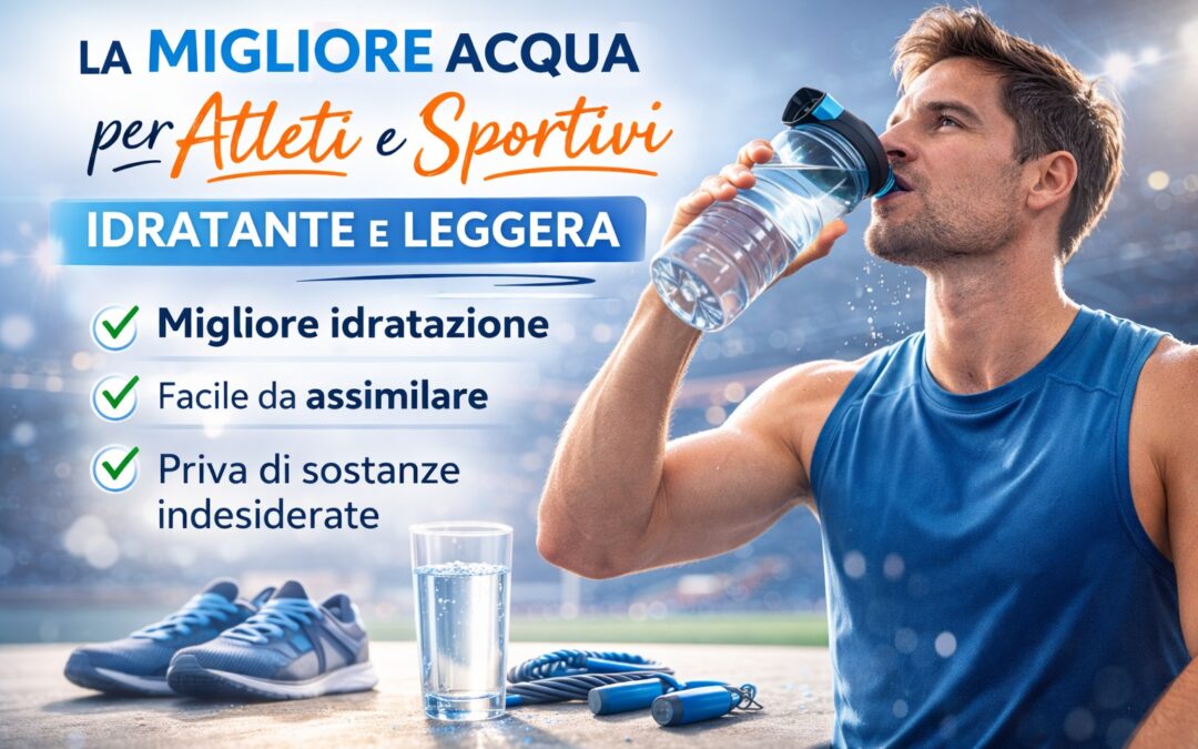 La migliore acqua per atleti e per chi fa sport: quale scegliere davvero