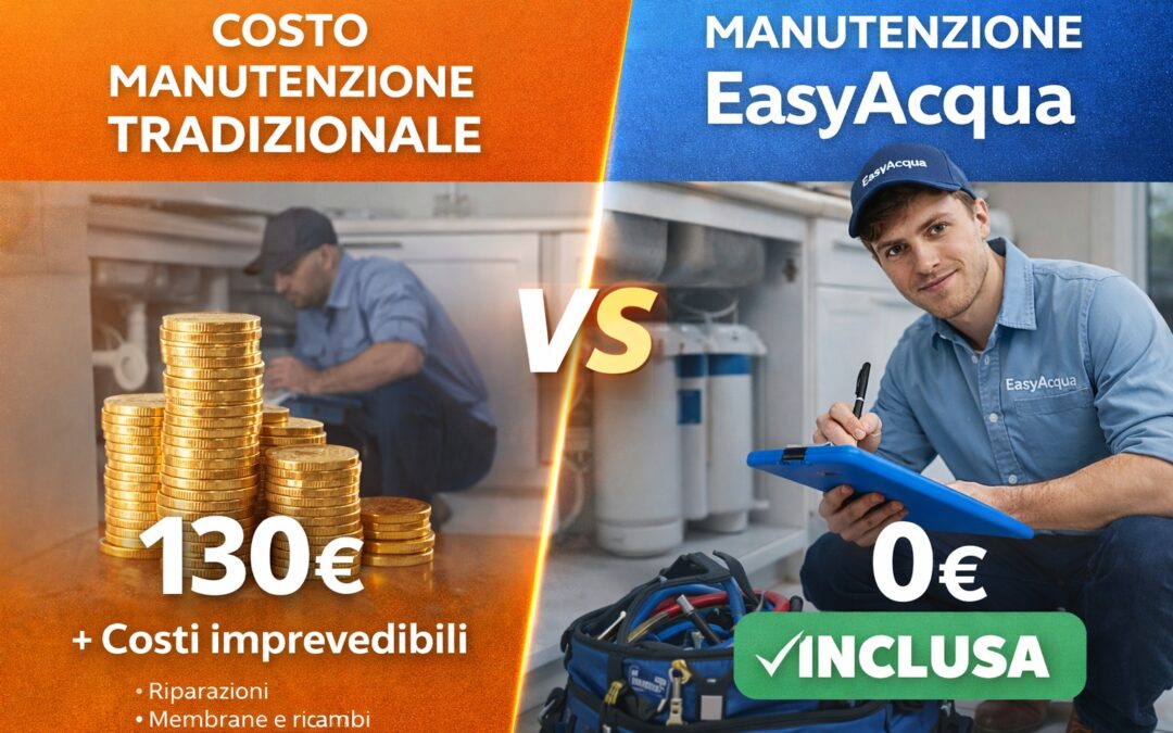 Quanto costa la manutenzione del depuratore d’acqua? Prezzi reali e come averla inclusa a basso costo
